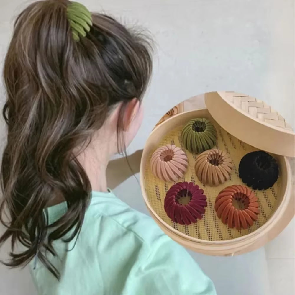 Bird Nest Expanding Hair Clip, 2025 Fashion Ponytail Holder for Women, Bun & Horsetail Hair Claw, Stylish Hair Accessory